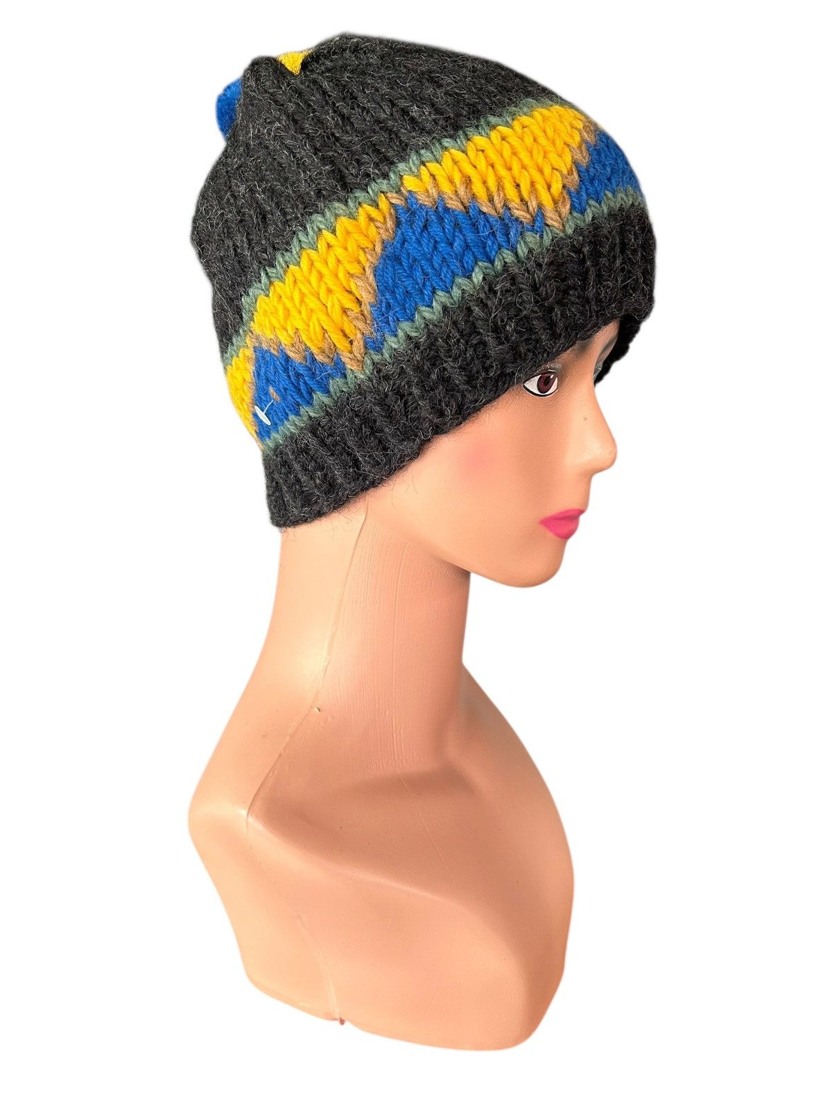 Kapital Crochet Knitted Handmade hairy Beanie Hats Size ONE SIZE - 2 Thumbnail