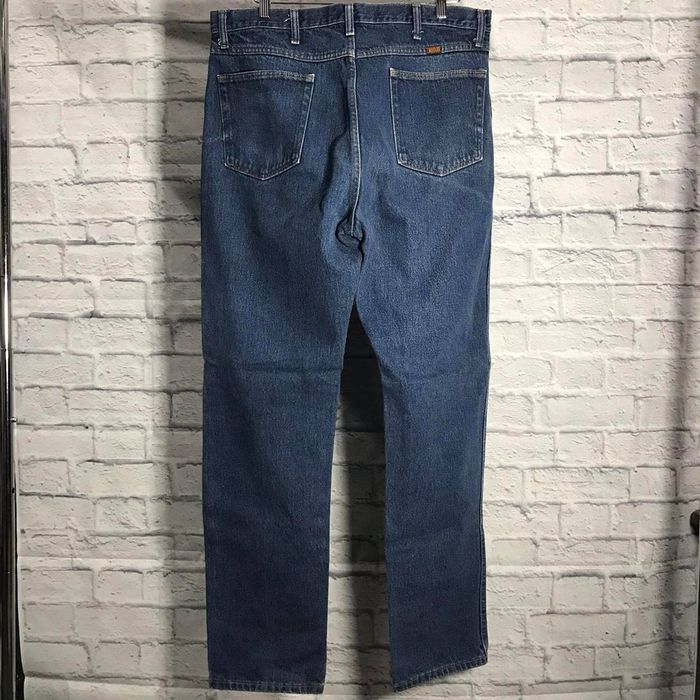 Rustler Rustler Dark Blue Washed Denim Jeans | Grailed