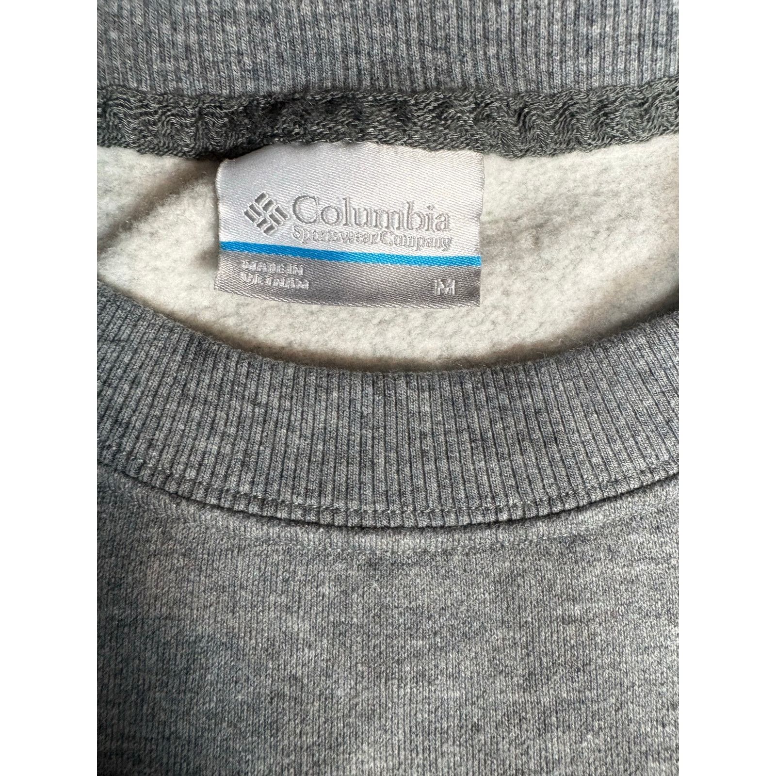 Columbia Columbia Gray Crewneck Sweatshirt Fleece Pullover #0463 Size US M / EU 48-50 / 2 - 4 Thumbnail