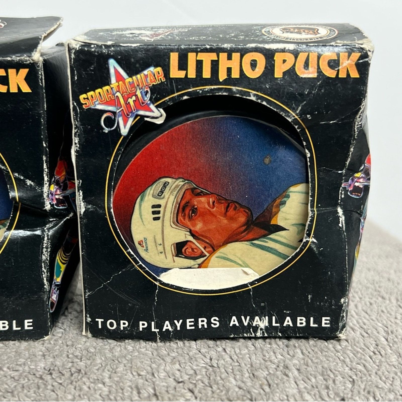 NHL (3) 1996 Litho Pucks Florida Panthers Ed Jovanoski RARE Size ONE SIZE - 2 Thumbnail