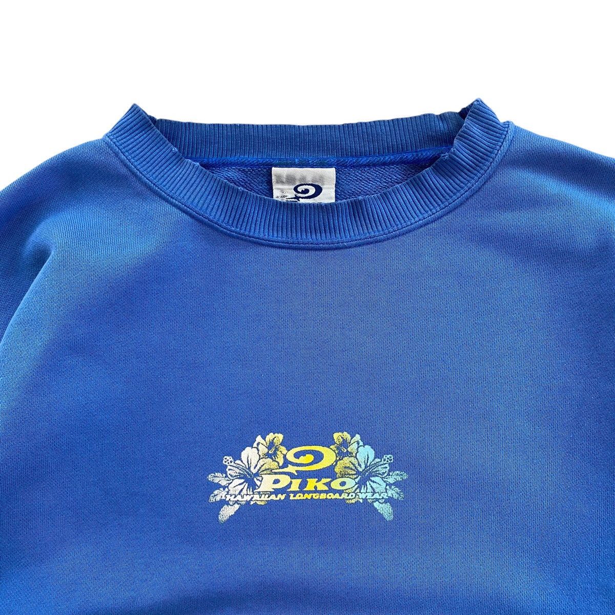 Vintage PIKO Hawaiian Fashion Wear Distressed Sweatshirt Size US L / EU 52-54 / 3 - 6 Thumbnail