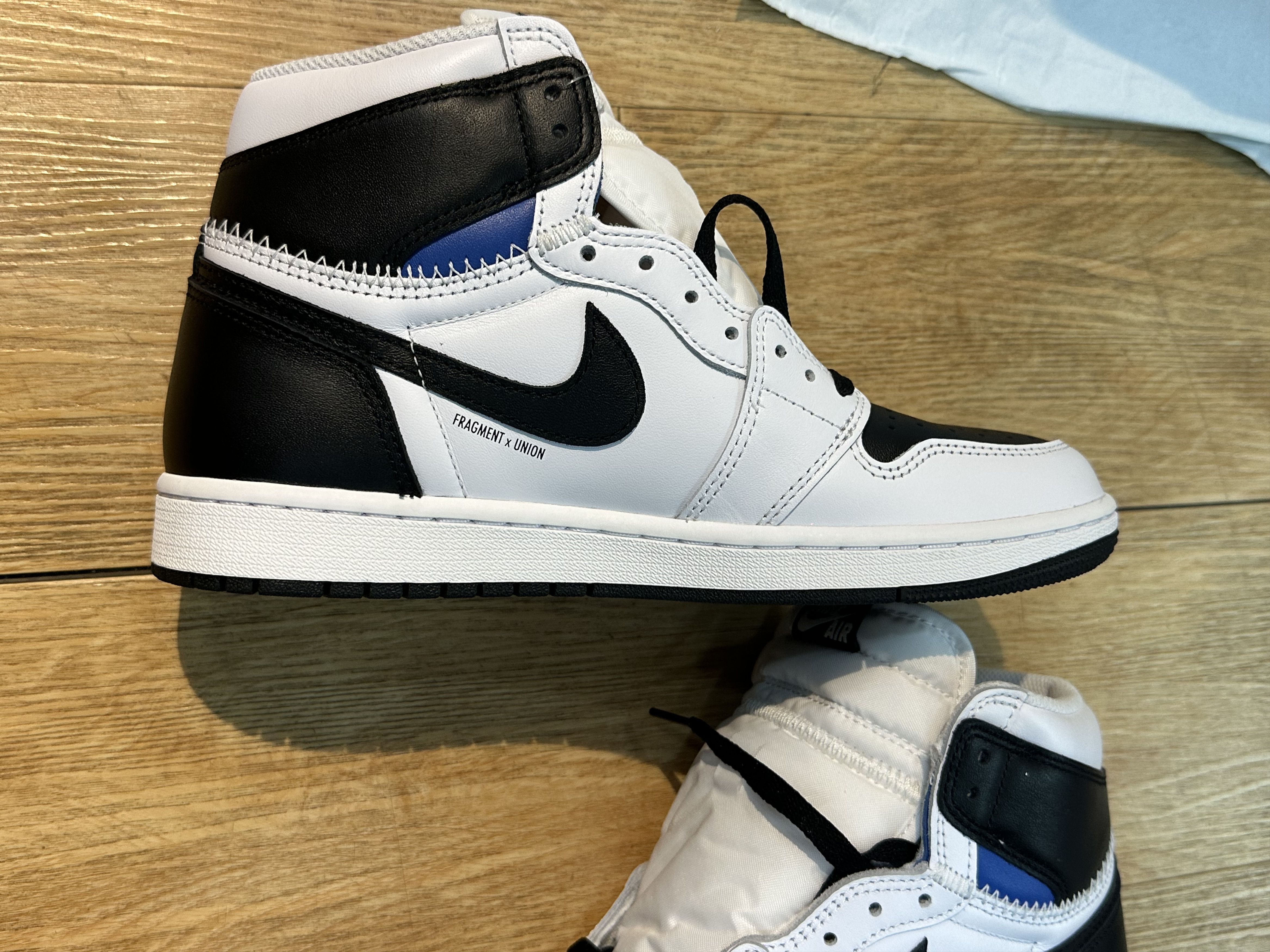 Fragment Design × Nike Jordan 1 Retro High OG SP Fragment x Union LA White Black Size US 9 / EU 42 - 7 Thumbnail