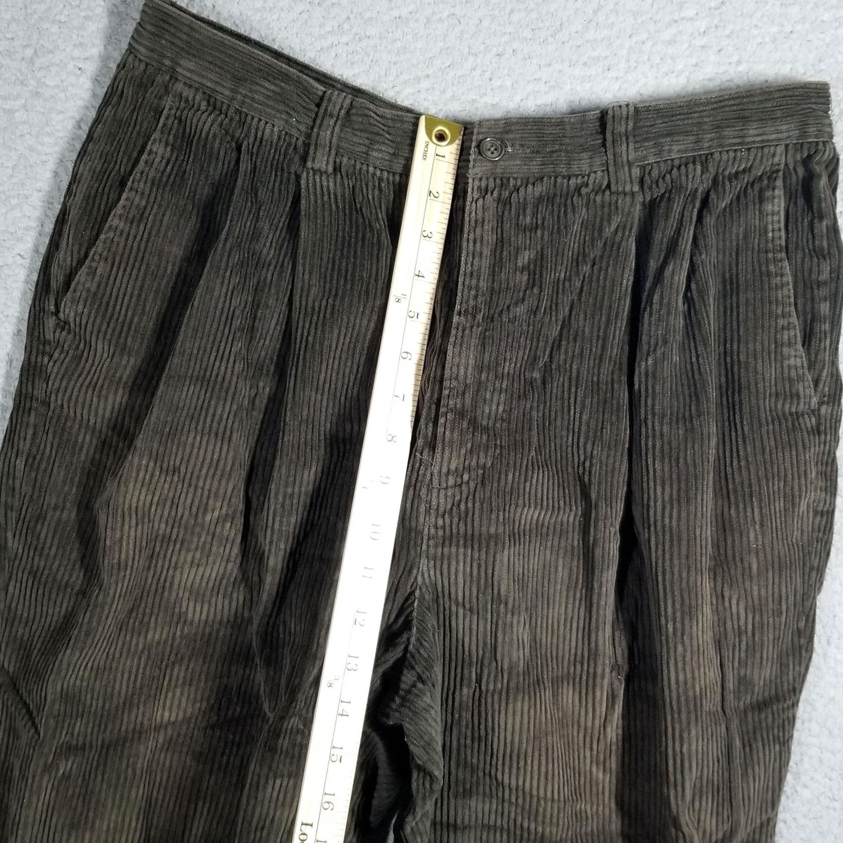 Gap VINTAGE Gap Wide Whale Corduroy Dress Pants Mens 36x32 Green Relaxed Fit Baggy Y2K Size US 36 / EU 52 - 7 Thumbnail