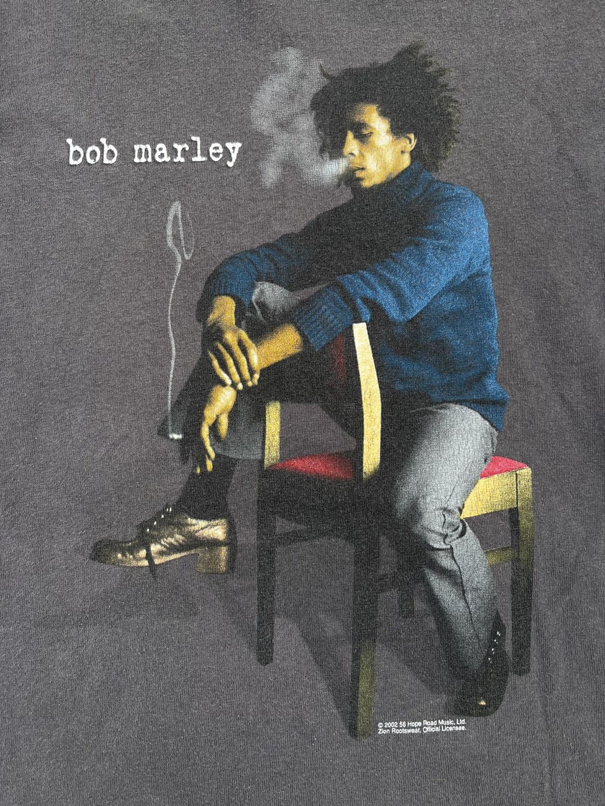 Bob Marley Vintage BOB MARLEY Smoking T-shirt 2002 00s Rasta Reggae Size US M / EU 48-50 / 2 - 2 Thumbnail