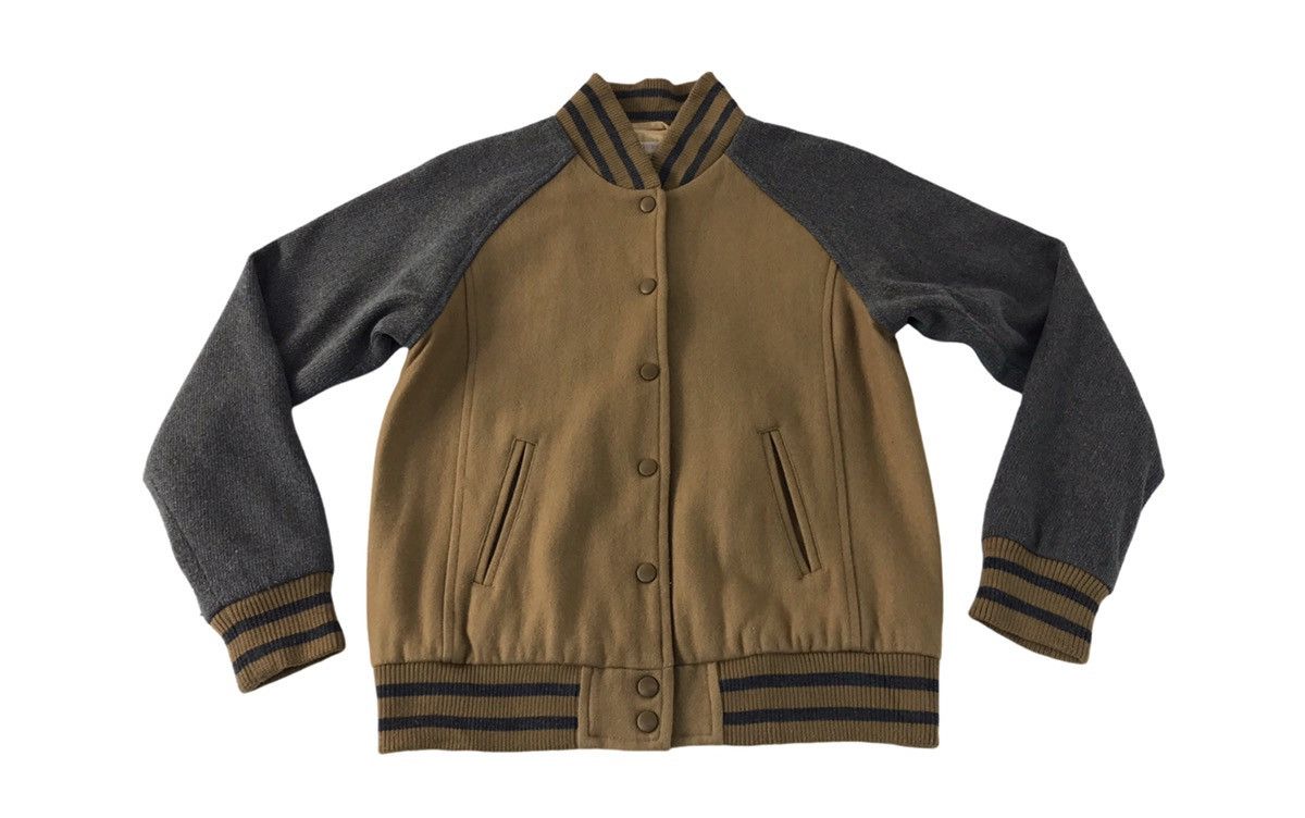 Japanese Brand Vintage Browny Varsity Jacket Double Pocket Snap Button Size S / US 4 / IT 40 - 1 Thumbnail