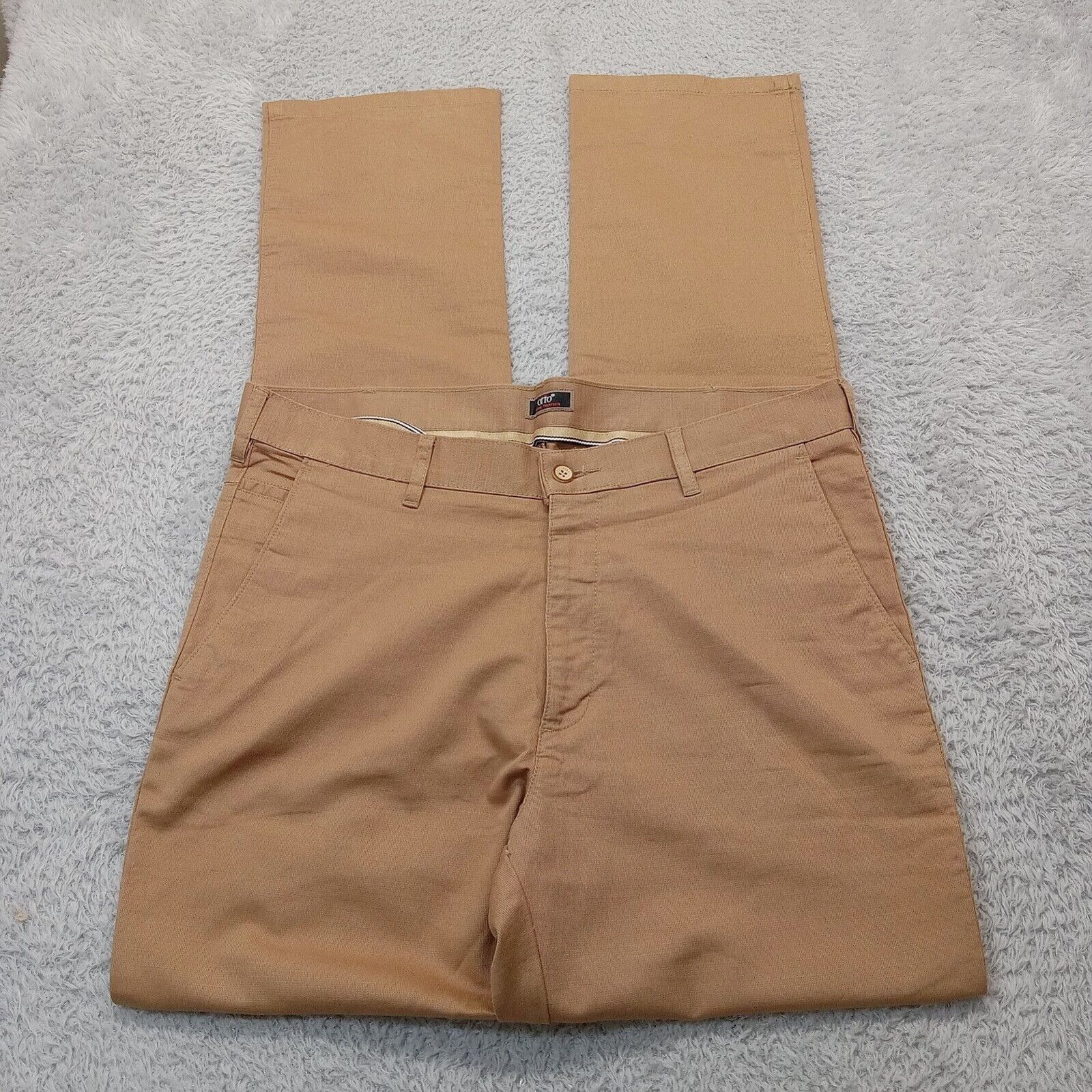 Otto Otto Pants 36 X 34 Men Casual Trouser Smart Fit Brown Denim Size US 36 / EU 52 - 4 Thumbnail