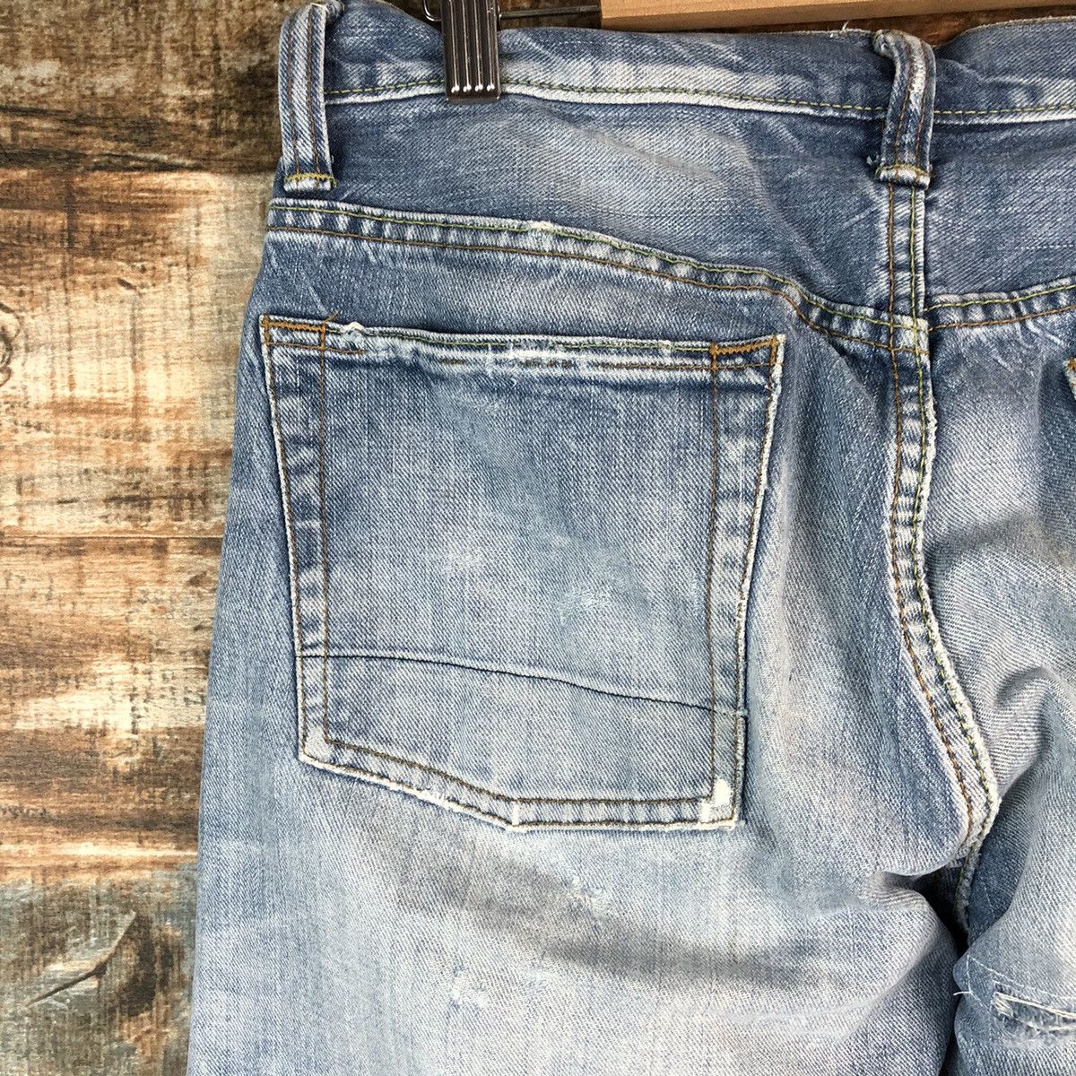 The Superior Labor DL The Superior Labor selvedge Distressed Denim Pants #A2445 Size US 32 / EU 48 - 19 Thumbnail