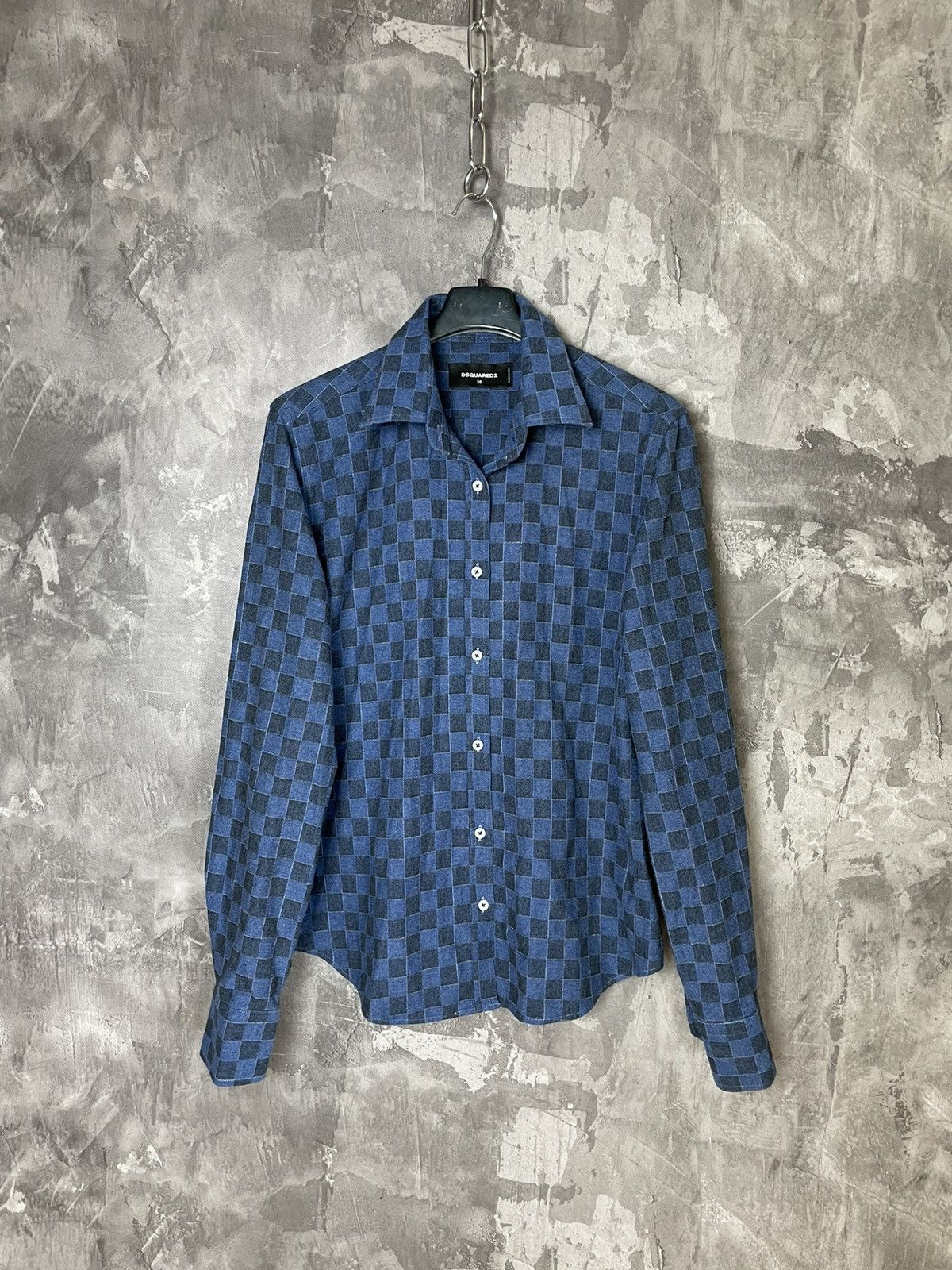 Dsquared2 × Japanese Brand DSQUARED2 ABSTRACT BUTTON UP SHIRT STREETWEAR Y2K Size US M / EU 48-50 / 2 - 1 Thumbnail