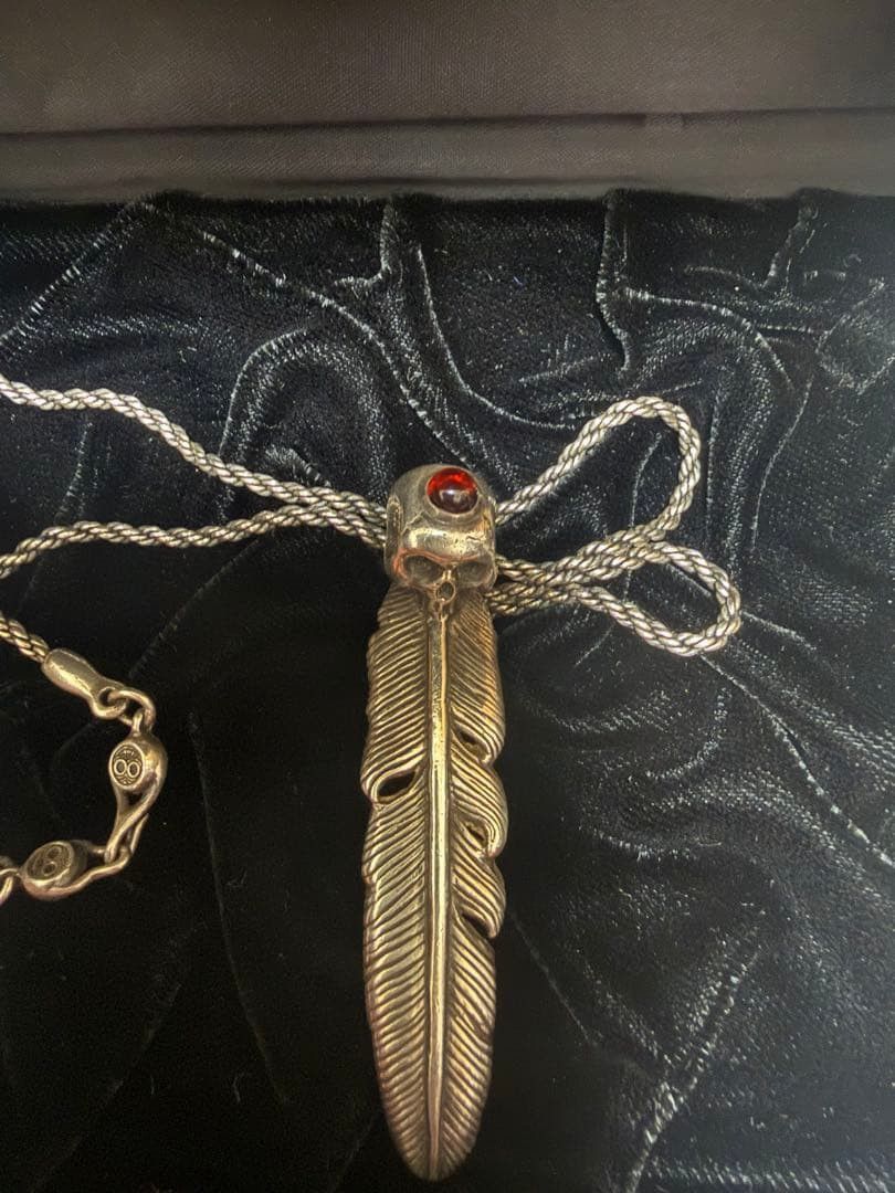 Magical Design × Number (N)ine N(N) x Magical Design Skull Feather Necklace Size ONE SIZE - 4 Thumbnail