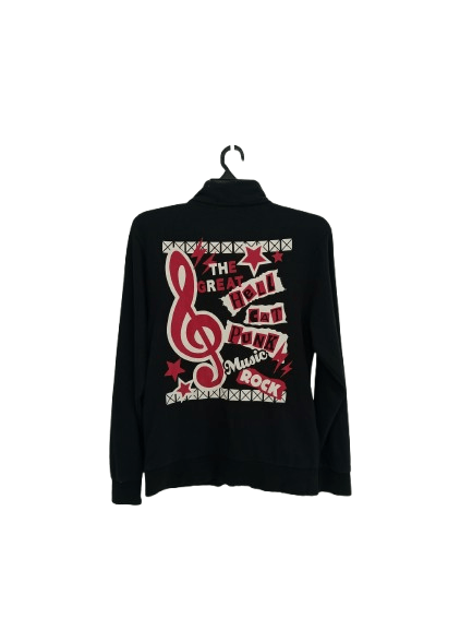 Japanese Brand Hell Cat Punks Music Rock Sweater Zipper Size S / US 4 / IT 40 - 1 Thumbnail