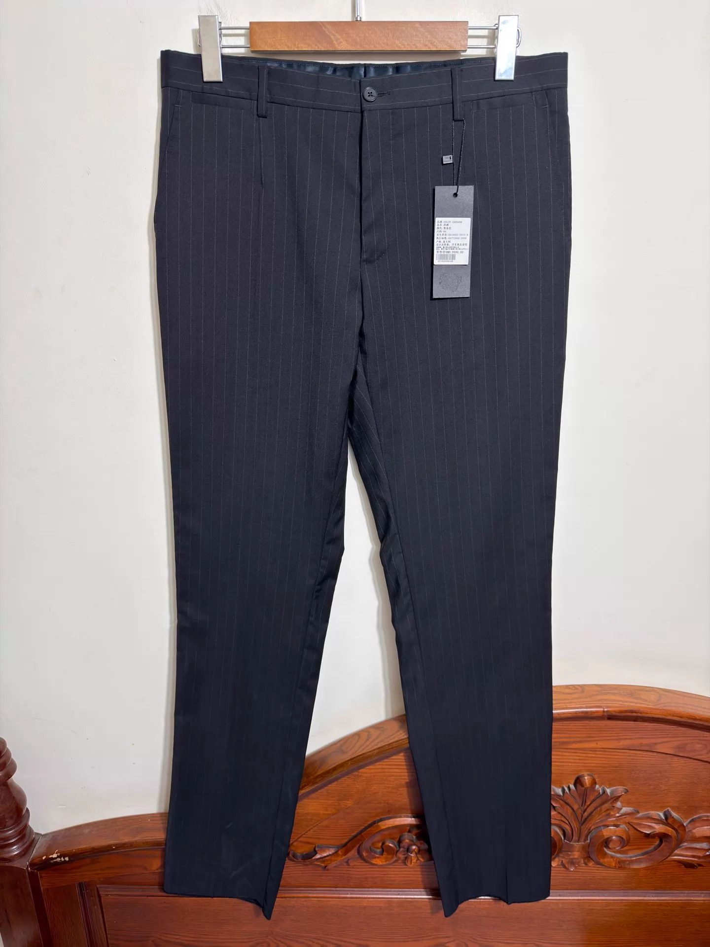 Dolce & Gabbana Dolce&Gabbana Men's Slim Wool Trousers 48 Size US 32 / EU 48 - 1 Thumbnail