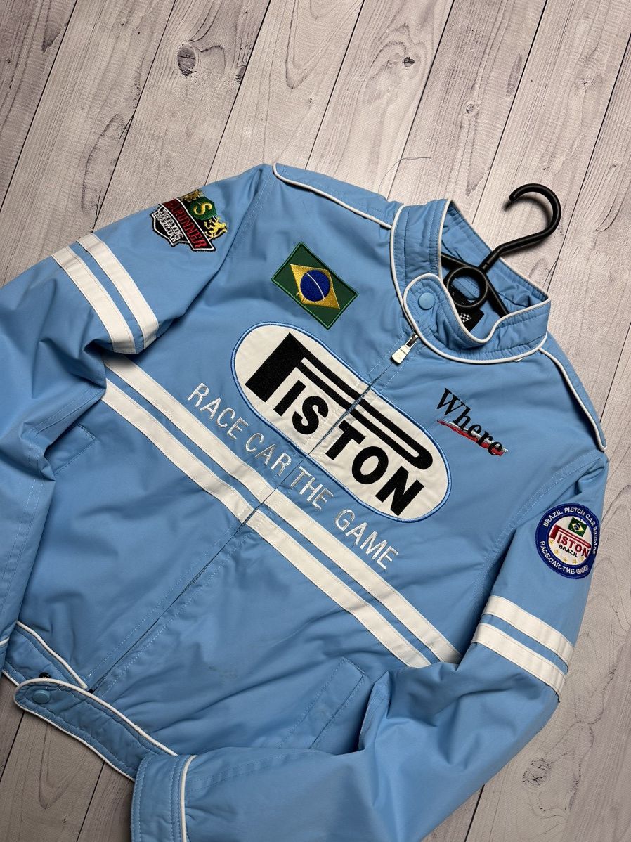 Vintage Vintage racing jacket women’s pistons F1 Brazil Size M Size M / US 6-8 / IT 42-44 - 3 Thumbnail
