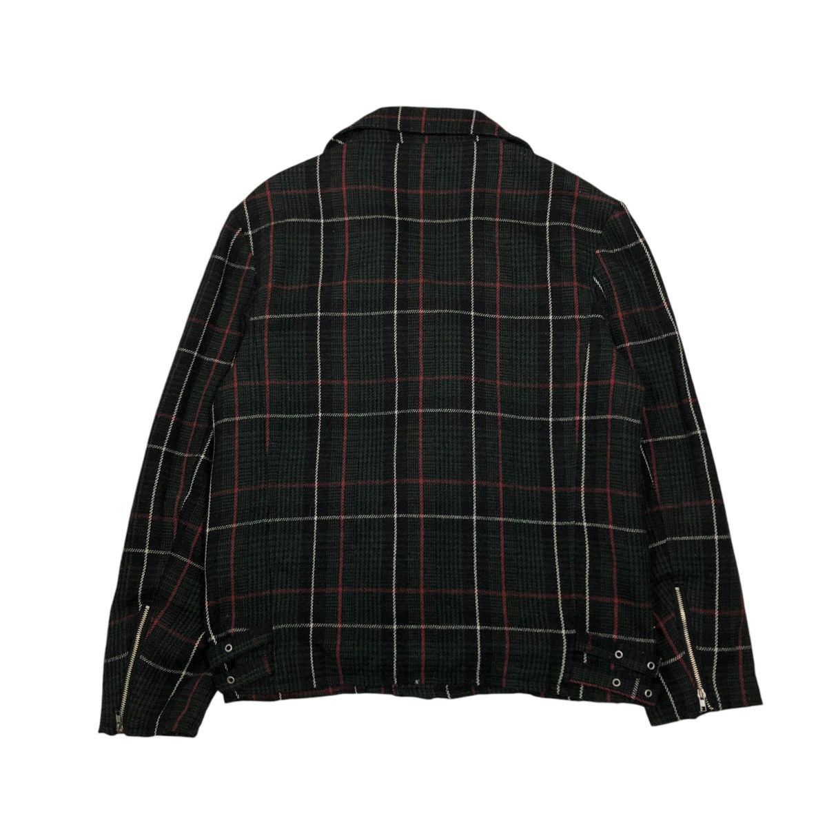 Japanese Brand 🔥VINTAGE BIKER JACKET DOUBLE COLLAR HIKARI ISSEY MIYAKE Size US L / EU 52-54 / 3 - 2 Thumbnail