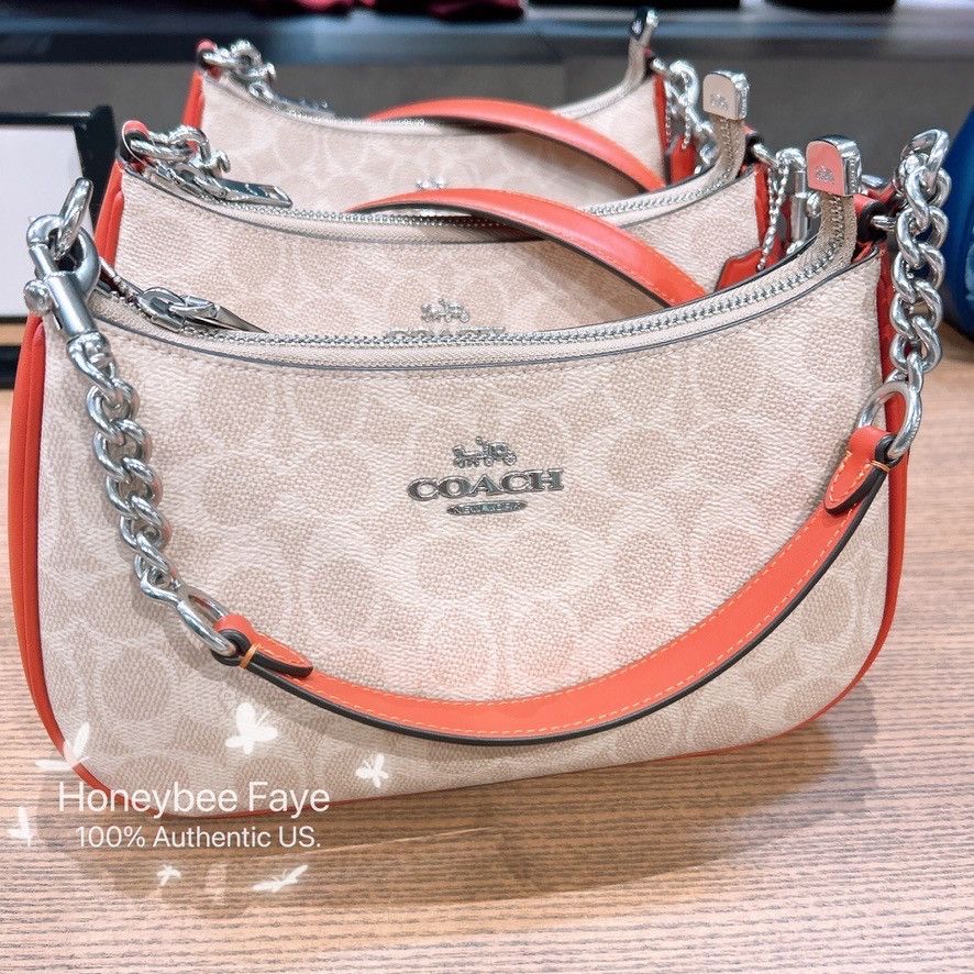 Coach Teri Shoulder Bag In Signature Canvas CV933 Size ONE SIZE - 4 Thumbnail