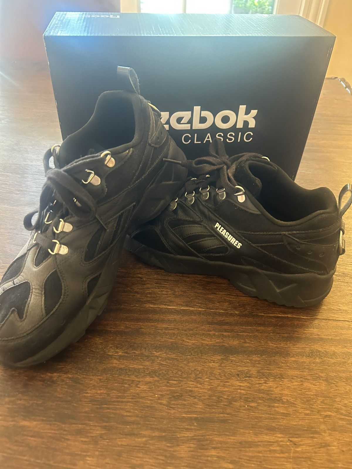 Pleasures × Reebok Pleasures X Reebok Aztrek sneaker | Grailed