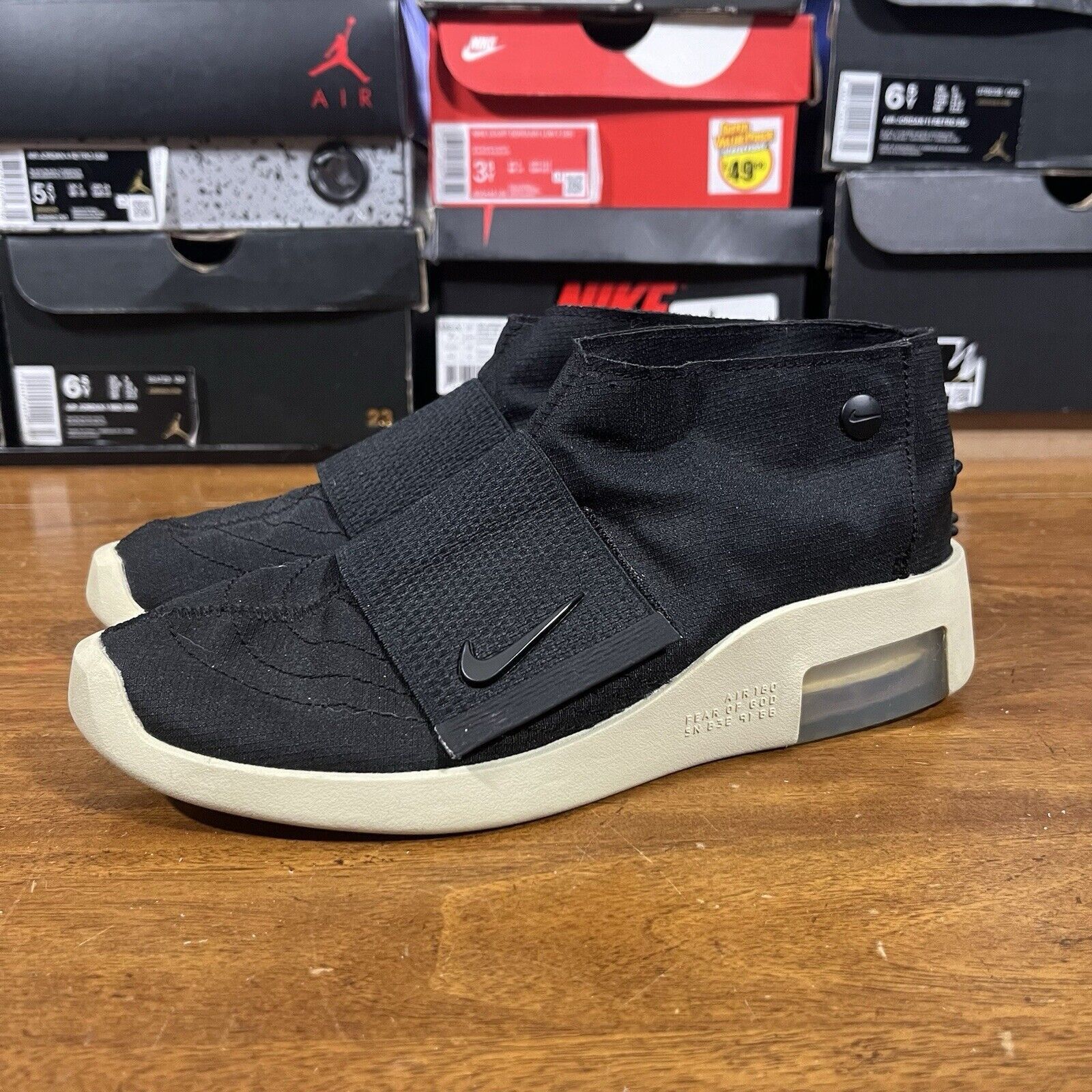 Nike Size 4 - Nike Air Fear Of God Moc Black Size US 5.5 / IT 35.5 - 1 Thumbnail