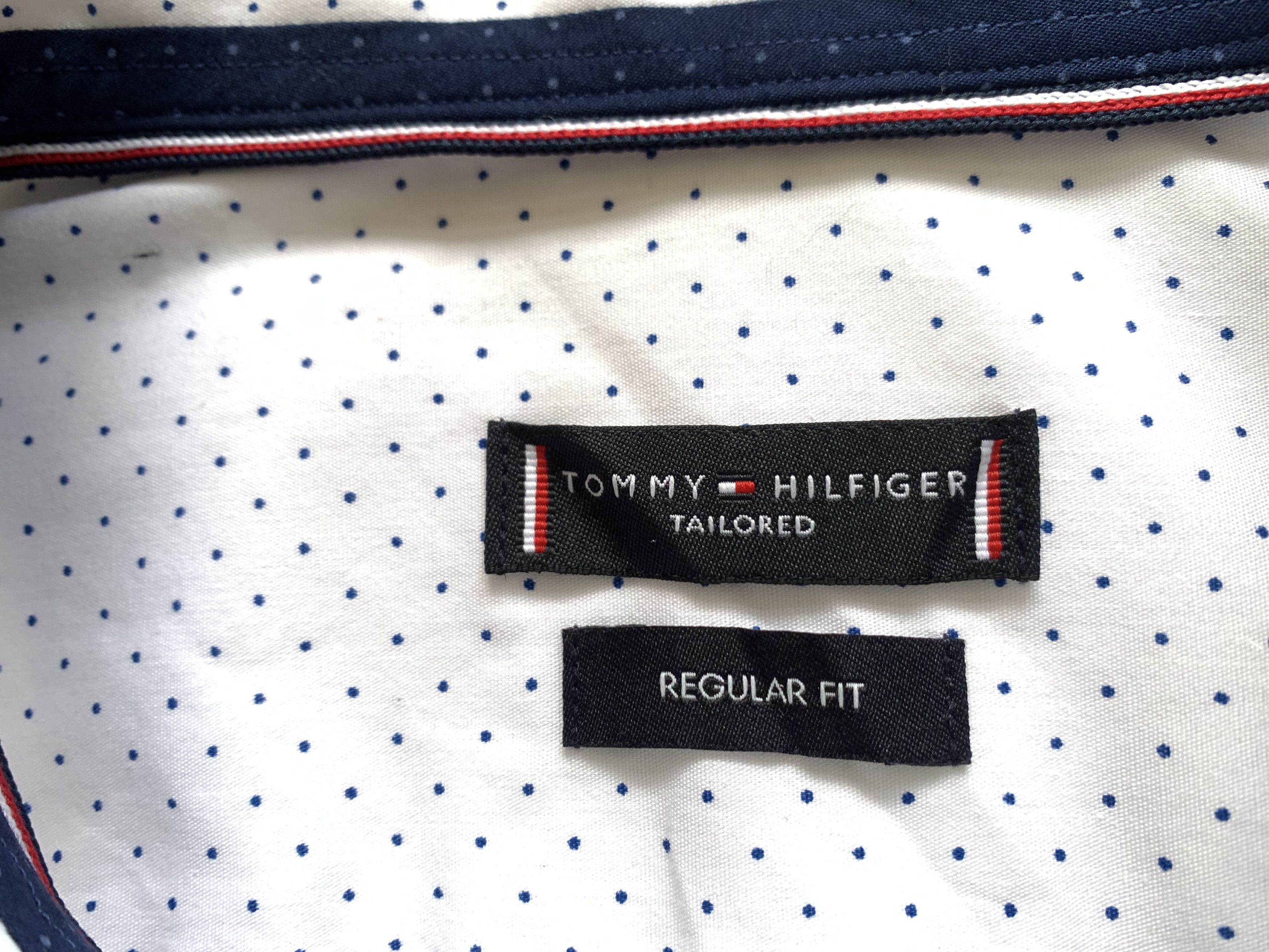 Tommy Hilfiger Tommy Hilfiger Tailored Regular Fit White Cotton Shirt Size US M / EU 48-50 / 2 - 6 Thumbnail