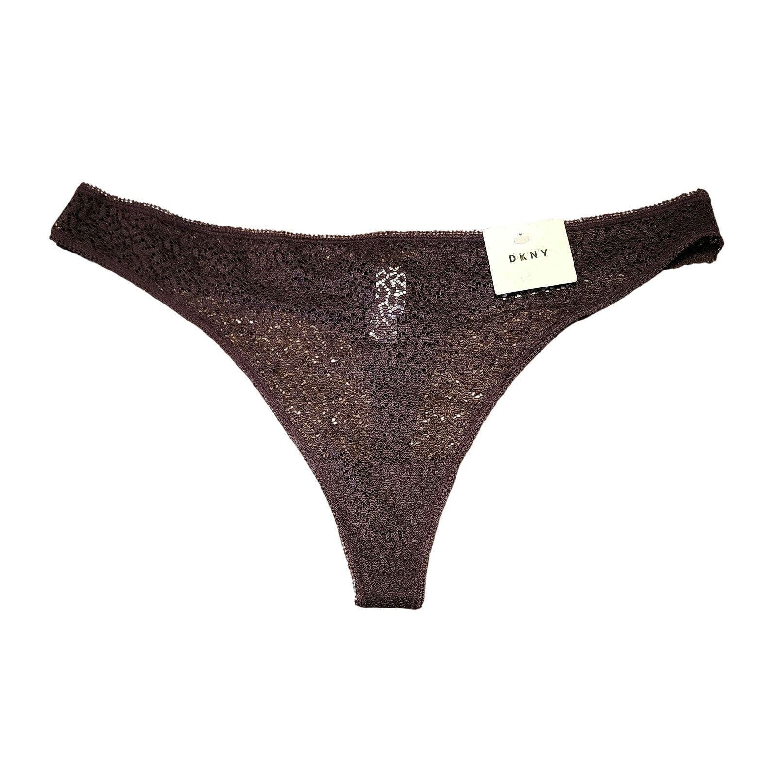 DKNY DKNY Modern Lace Thong Panty DK5013 XL Size ONE SIZE - 1 Thumbnail