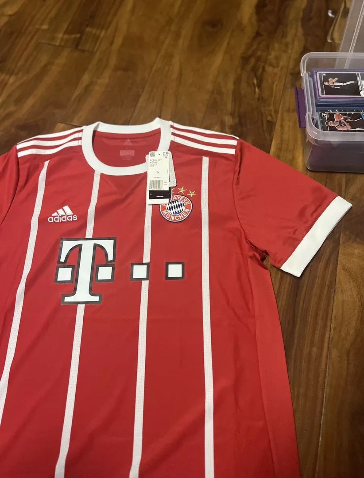 Adidas Bayern Munich Sz L 2017 2018 Adidas Jersey Soccer Munchen Size US L / EU 52-54 / 3 - 1 Thumbnail