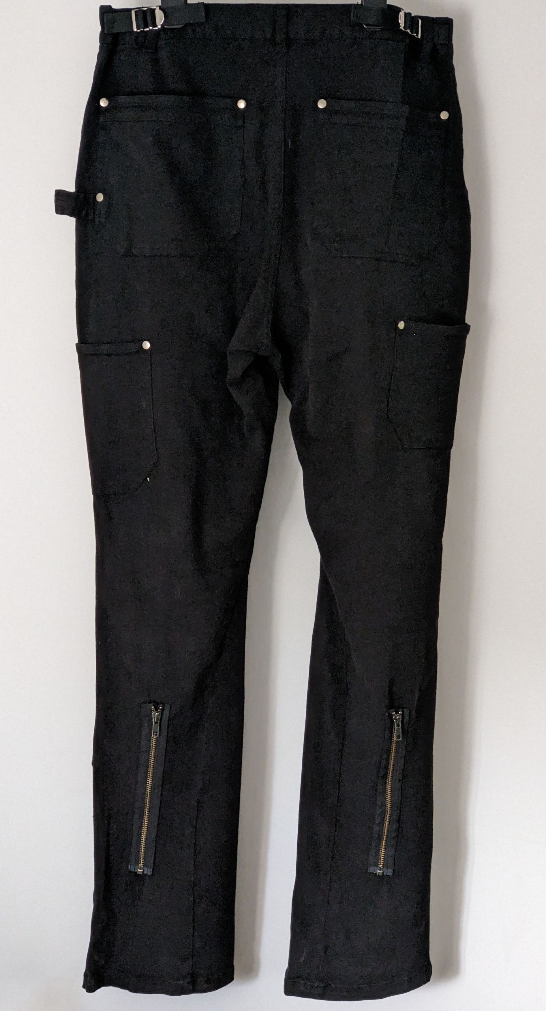 Vuja De Vuja De 003 Black Backzip Carpenter Work Pant Large Size US 32 / EU 48 - 2 Thumbnail