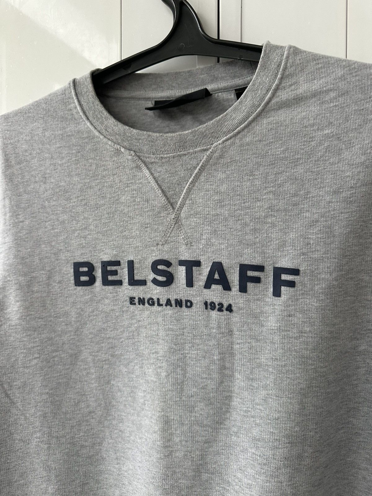 Belstaff Belstaff England 1924 Grey Sweatshirt Logo Size US XL / EU 56 / 4 - 12 Thumbnail
