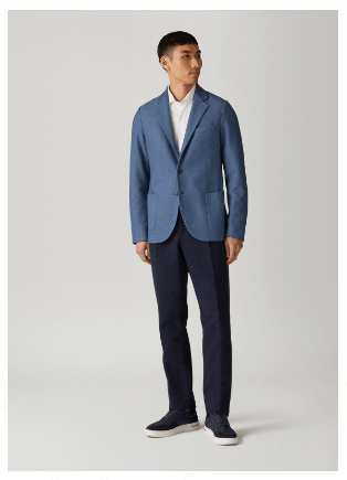 Loro Piana o1srvl11e0424 Sweater Jacket in Blue Size US L / EU 52-54 / 3 - 5 Thumbnail