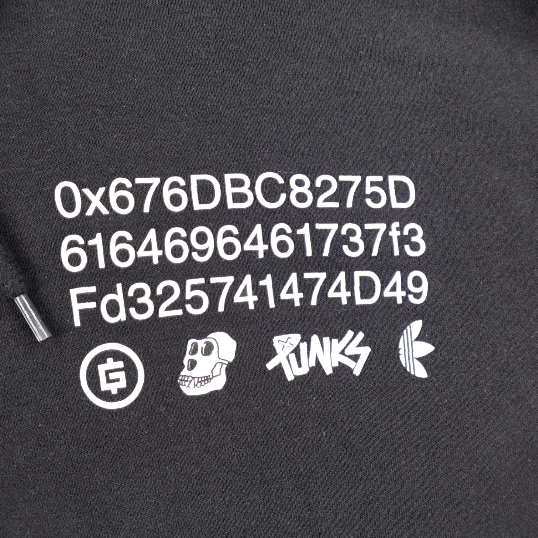 Adidas Adidas BAYC Punks Hoodie Mens Small Black Graphic Print Pocketed Hooded Sweatshirt Size US S / EU 44-46 / 1 - 3 Thumbnail