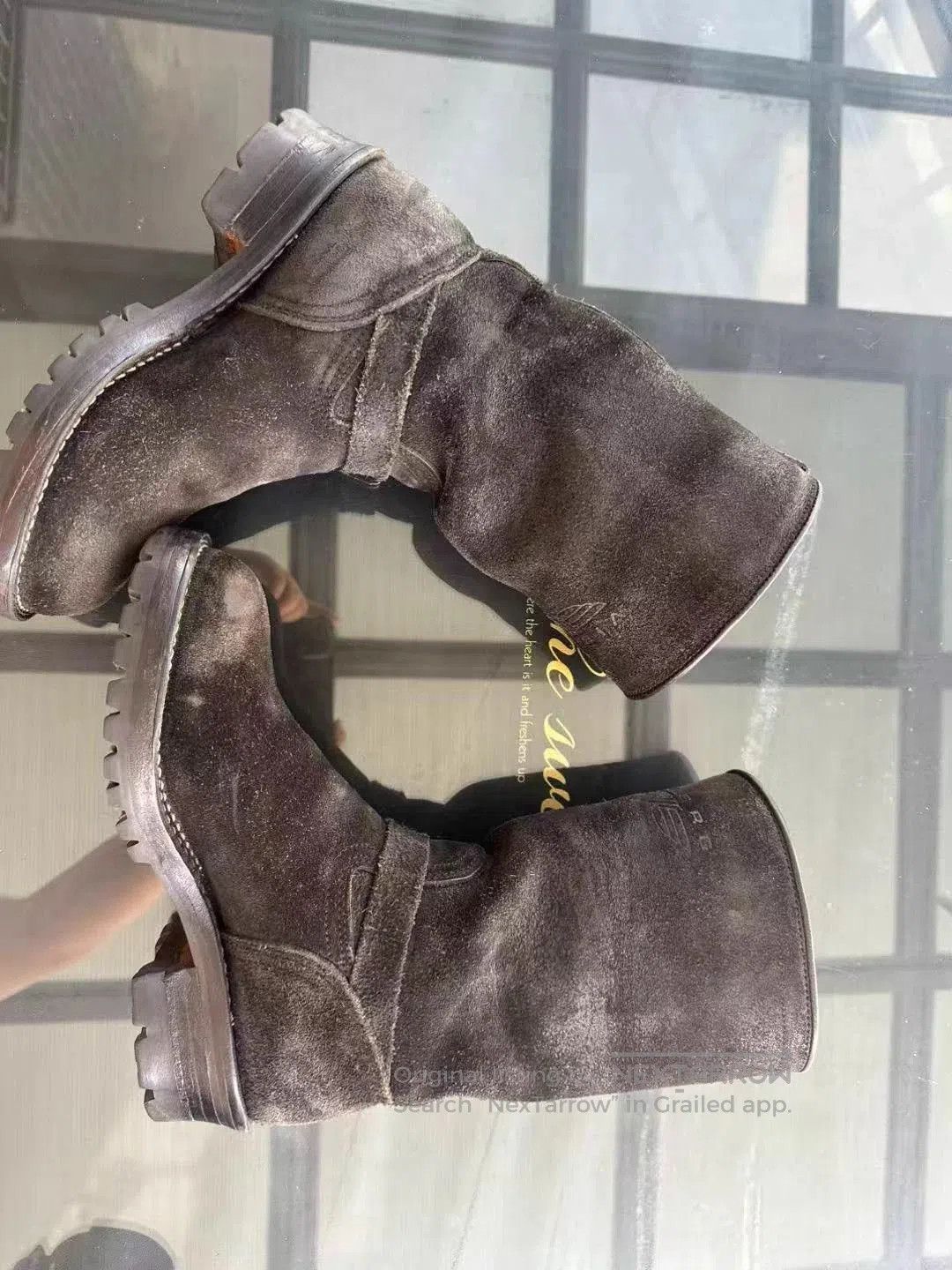 Vibram Brown Buckle Strap Mid-Calf Boots. Size US 8 / EU 41 - 7 Thumbnail