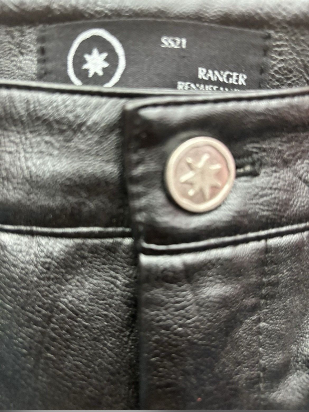 Designer RANGER CARTEL WAXED LEATHER PANTS Size US 32 / EU 48 - 3 Thumbnail