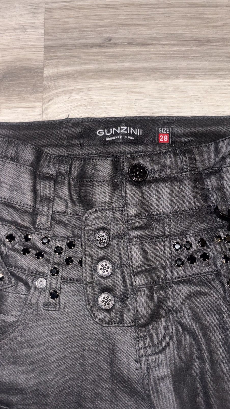 Other GUNZINII black studded jeans Size US 28 / EU 44 - 4 Thumbnail