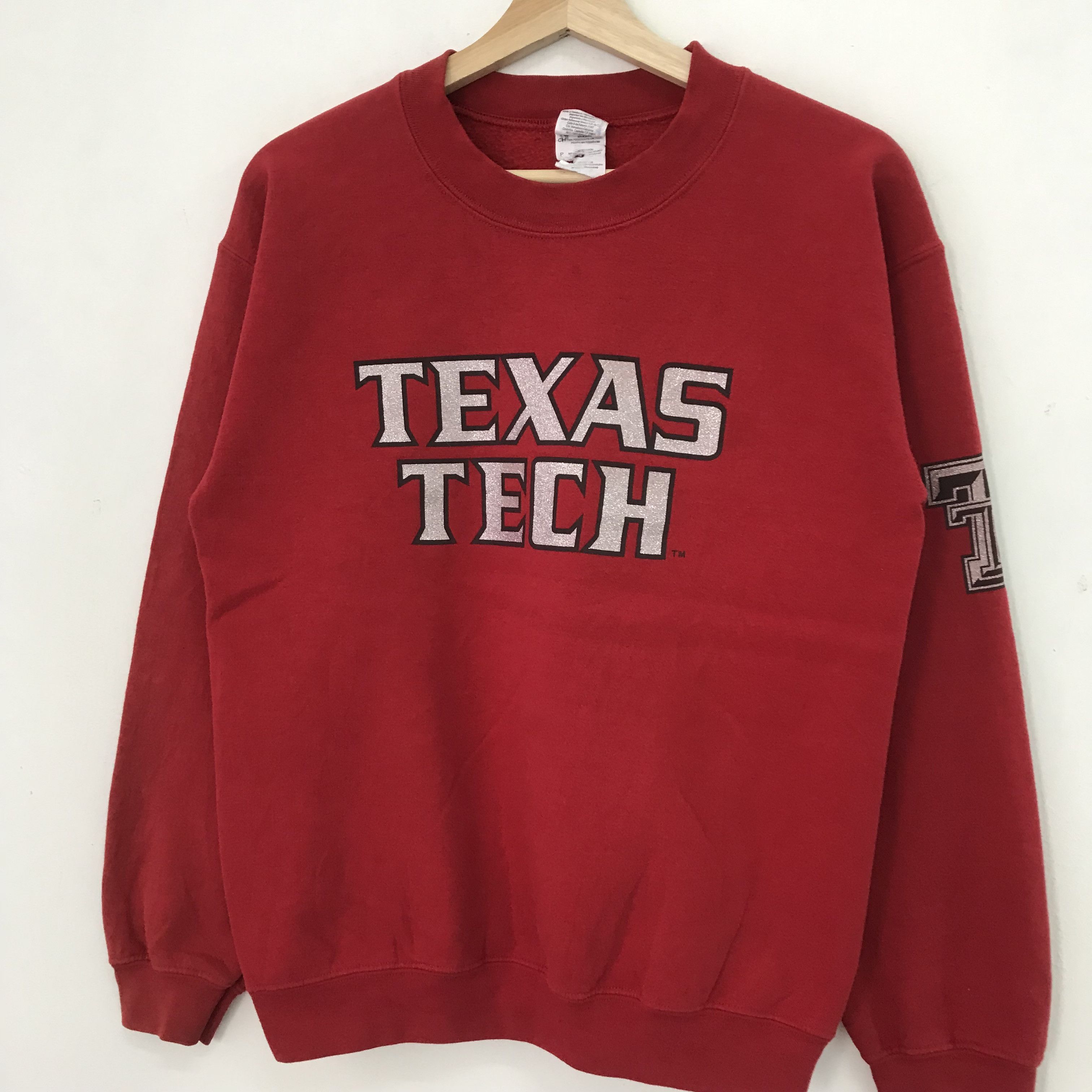 Gildan Vintage Texas Tech University Ncaa Red Sweater - 464 Size US M / EU 48-50 / 2 - 3 Thumbnail