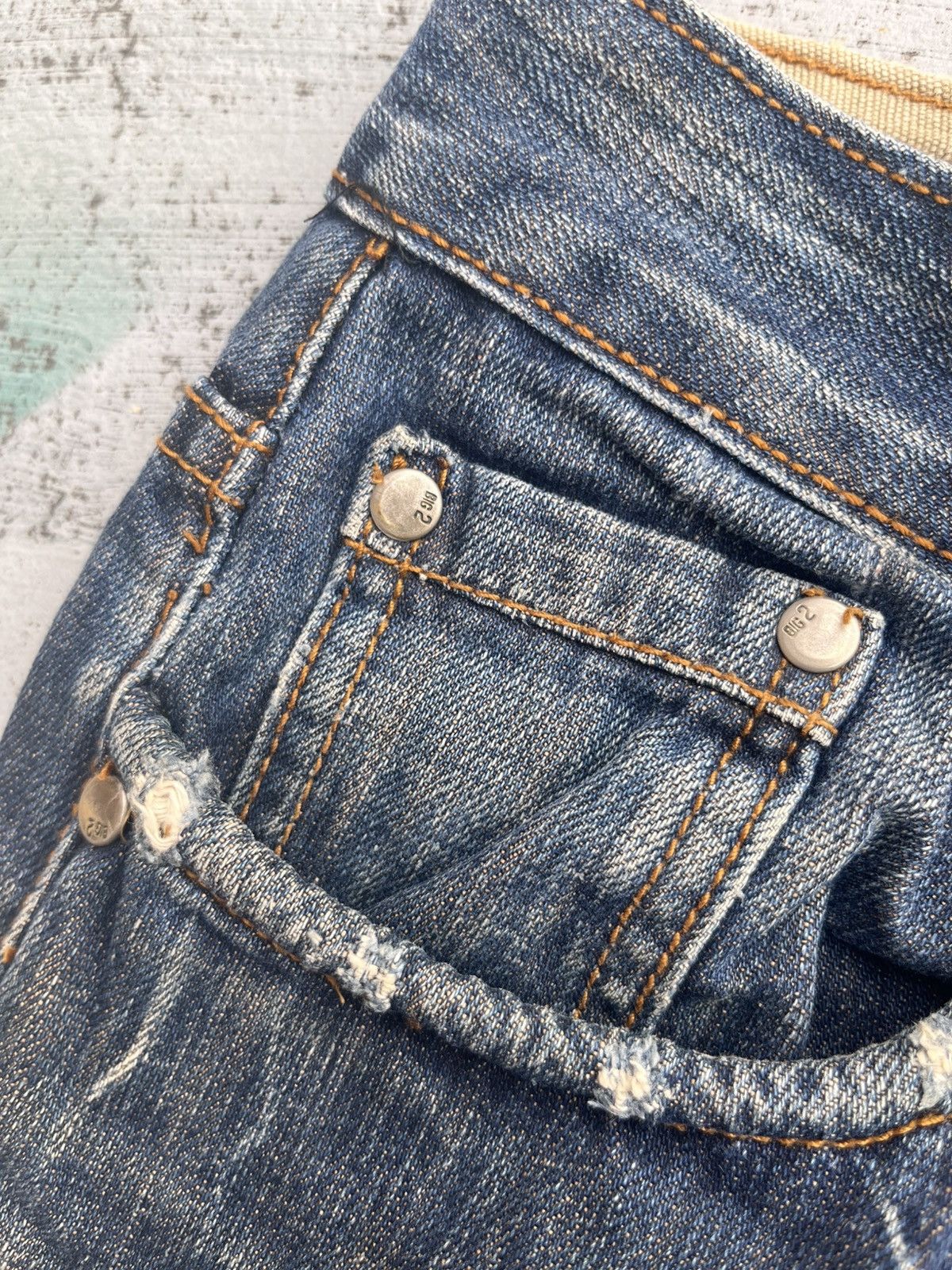 JNCO Vintage Big Two Baggy Denim Jorts Y2K Skater Style Size US 31 - 5 Thumbnail