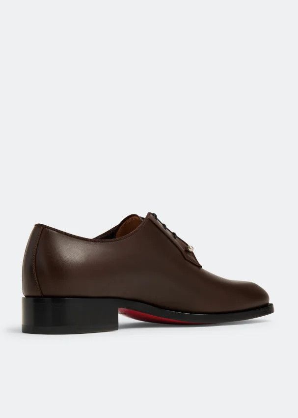 Christian Louboutin os11x0125 Chambeliss Leather Oxfords Shoes in Brown Size US 12 / EU 45 - 4 Thumbnail