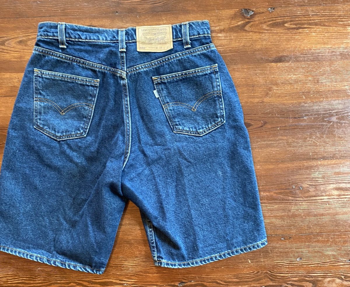 Levi's Vintage 1998 Levi’s 550 Relaxed White Tab Dark Denim Shorts Size US 32 / EU 48 - 1 Thumbnail