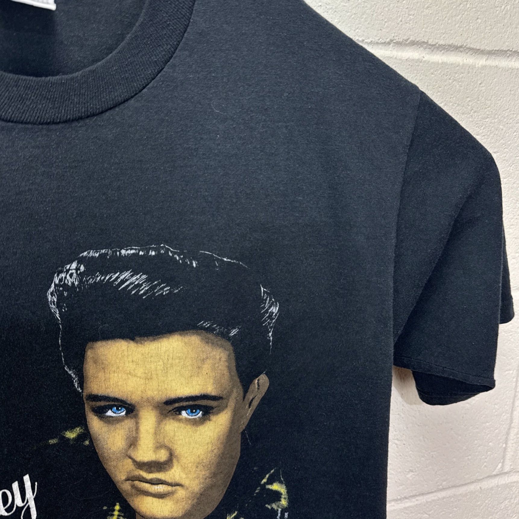 Jerzees Vintage Elvis Presley T-Shirt Mens Large Graceland Art Music Black USA Made Size US L / EU 52-54 / 3 - 6 Thumbnail