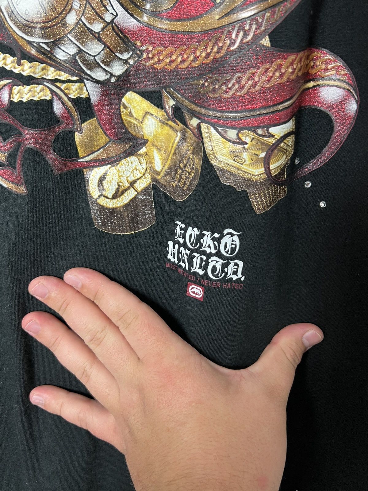 Ecko Unltd. × Rap Tees × Vintage Vintage Y2K ECKO UNLTD. Big Logo Dragon T-Shirt Size US XL / EU 56 / 4 - 4 Thumbnail