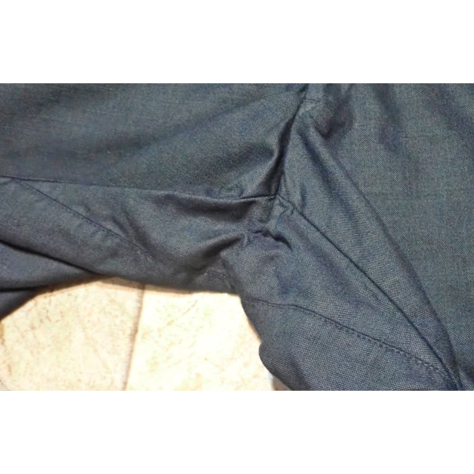Vintage Vintage 1950s Wool Gabardine Pleated Hollywood Waist Drop Loop Pants 36x28 Mens Size US 36 / EU 52 - 6 Thumbnail