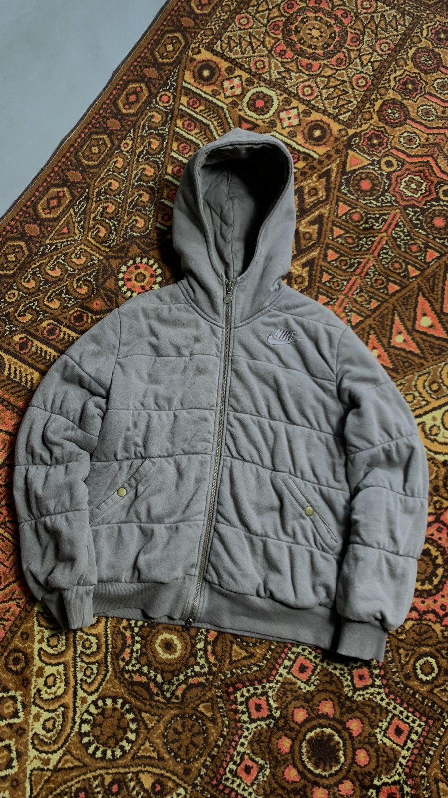 Nike × Vintage Y2K Vintage Nike Brown Jacket Women Size M / US 6-8 / IT 42-44 - 1 Thumbnail