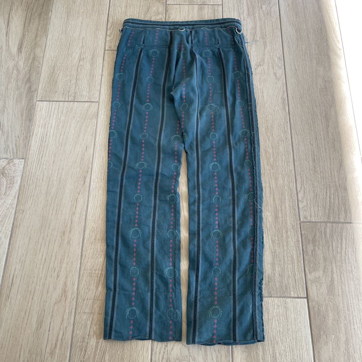 Undercover SS2003 "Scab" Ethnic Tribal Giz Embroidery Pants Size US 32 / EU 48 - 2 Thumbnail