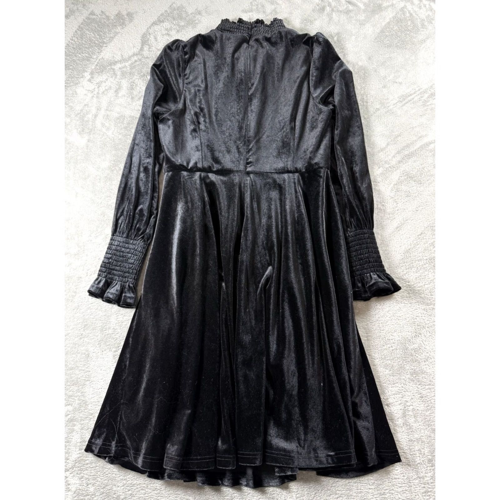 Born Baltic Born Dress Womens S Black NWT Velvet Whimsy Goth Dark Academia Fairy Size S / US 4 / IT 40 - 2 Thumbnail