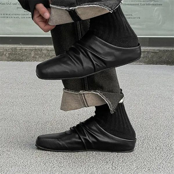 Leather Ayukawa x Kaoda Stylish Black Slouch Mules Size US 8.5 / EU 41-42 - 8 Thumbnail