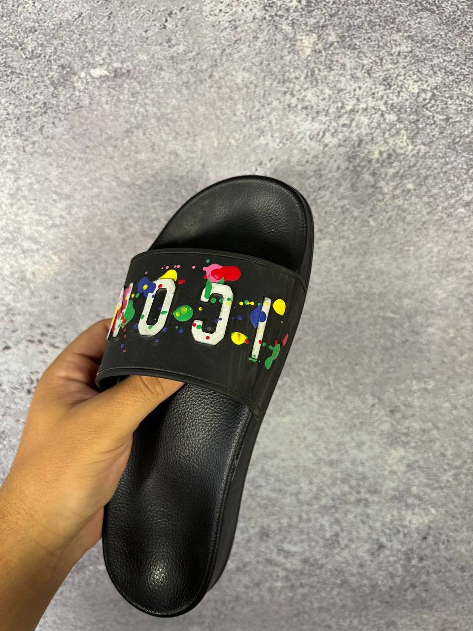 Dsquared2 RRP $300 Dsquared2 ICON Painted Slides 37 size Size US 5 / EU 37 - 10 Thumbnail