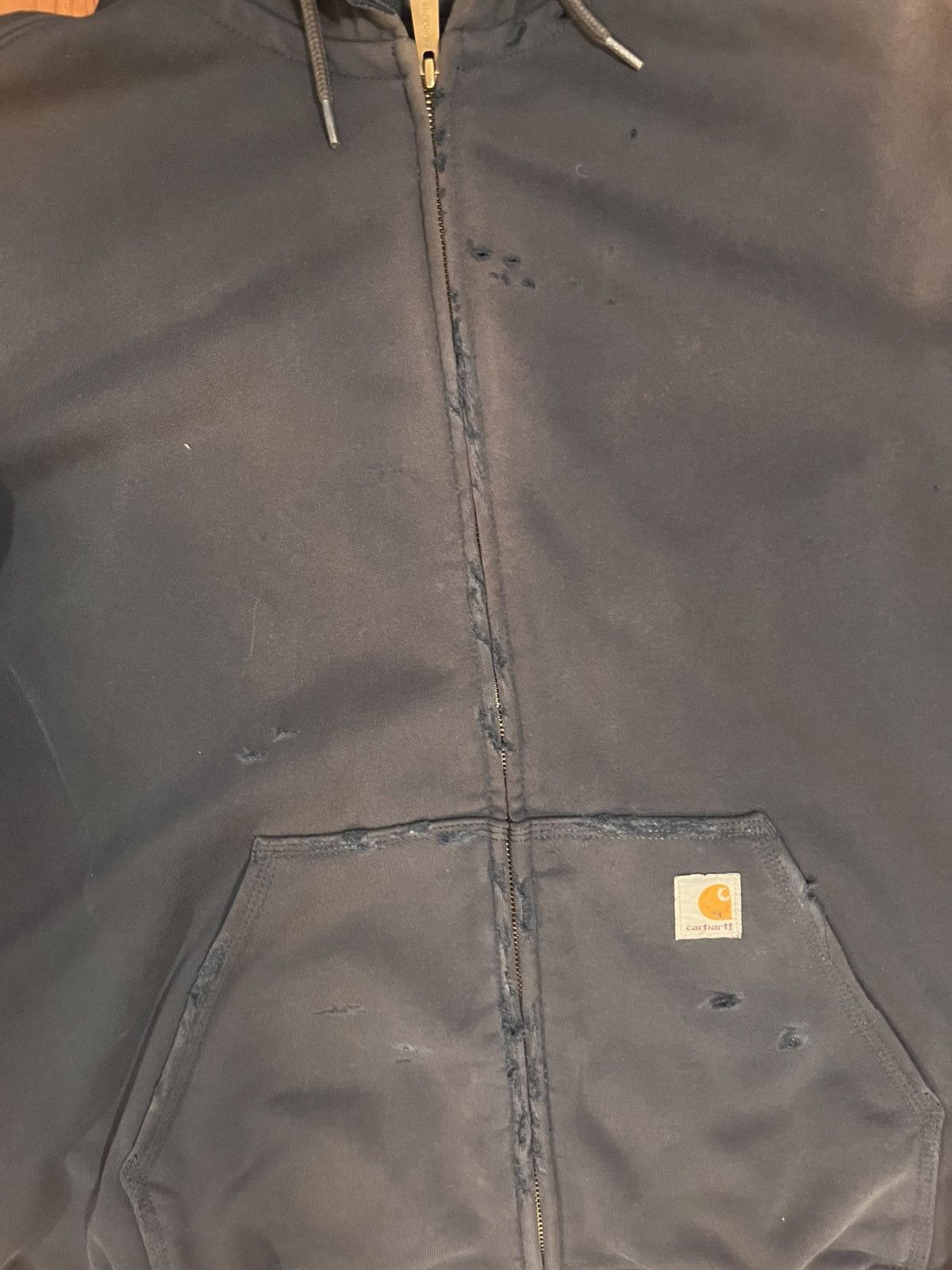 Carhartt Sun Faded carhartt distressed zip up hoodie Size US L / EU 52-54 / 3 - 3 Thumbnail