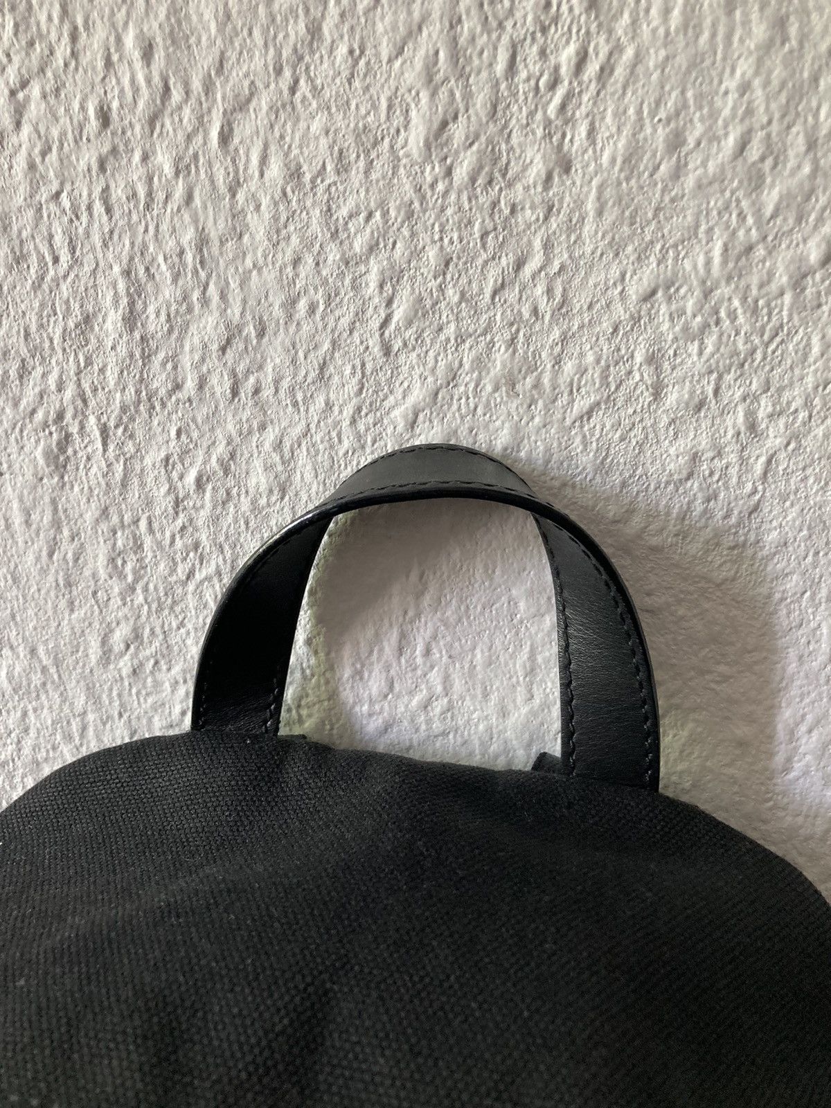 Balenciaga Balenciaga Leather Appliquéd Canvas Backpack Size ONE SIZE - 7 Thumbnail