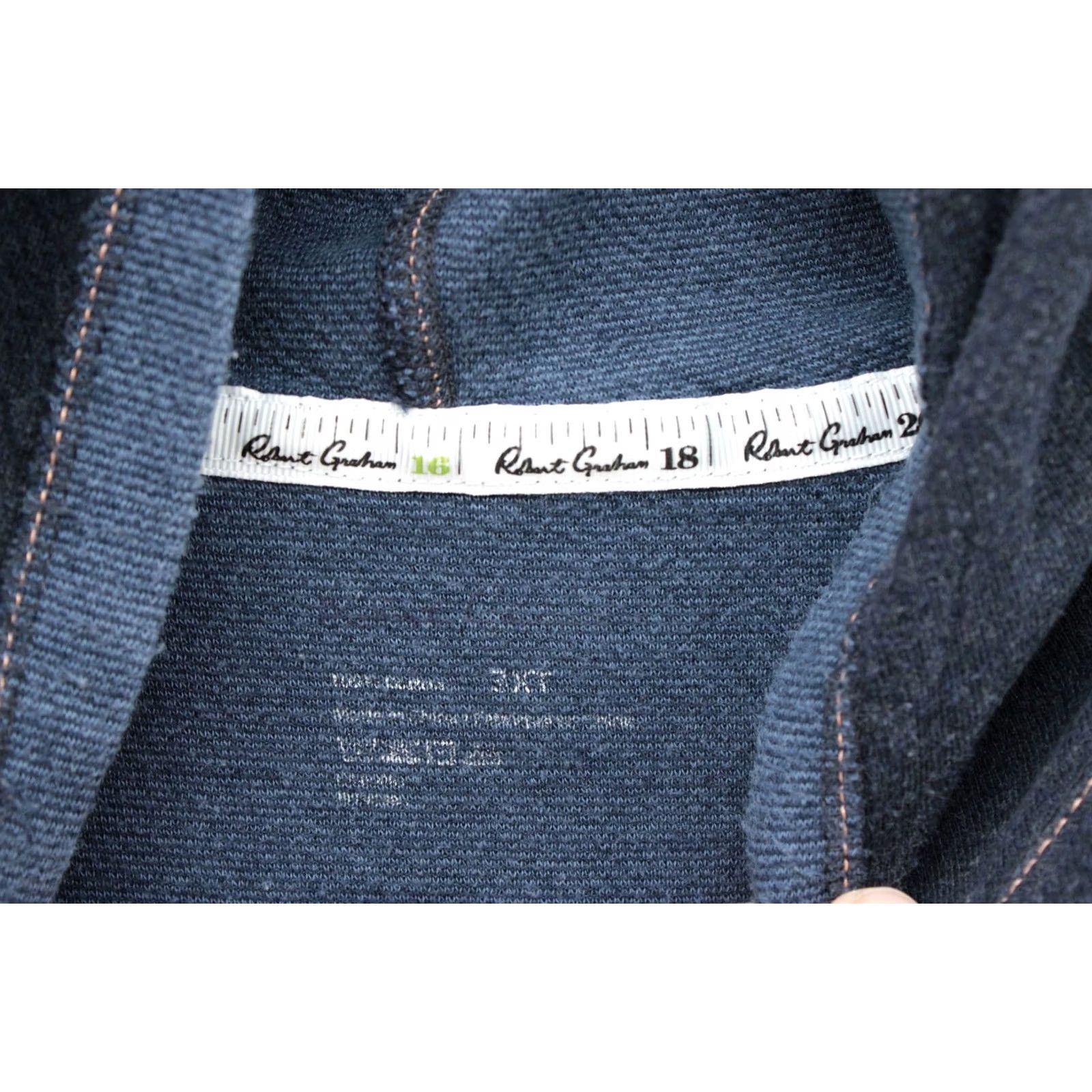 Robert Graham Robert Graham Pullover Hoodie Mens 3XT Blue Long Sleeve Knit Logo Cozy Outdoors Knit Style Pullover Logo Mens Hoodie Blue 3XL Size US XXL / EU 58 / 5 - 4 Thumbnail
