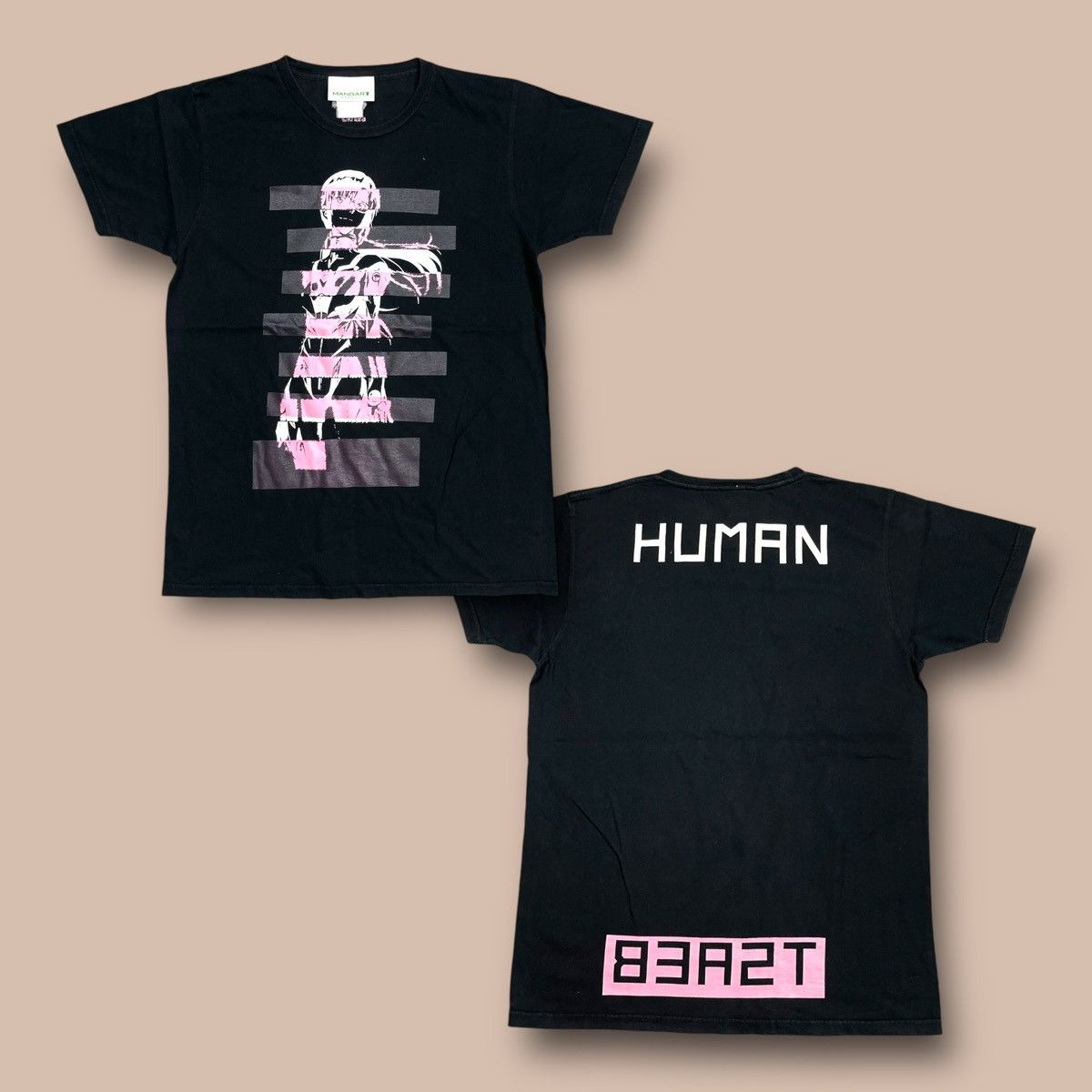 Anime EVANGELION x MANGART BEAMS T "HUMAN BEAST" Tee Size US M / EU 48-50 / 2 - 1 Thumbnail