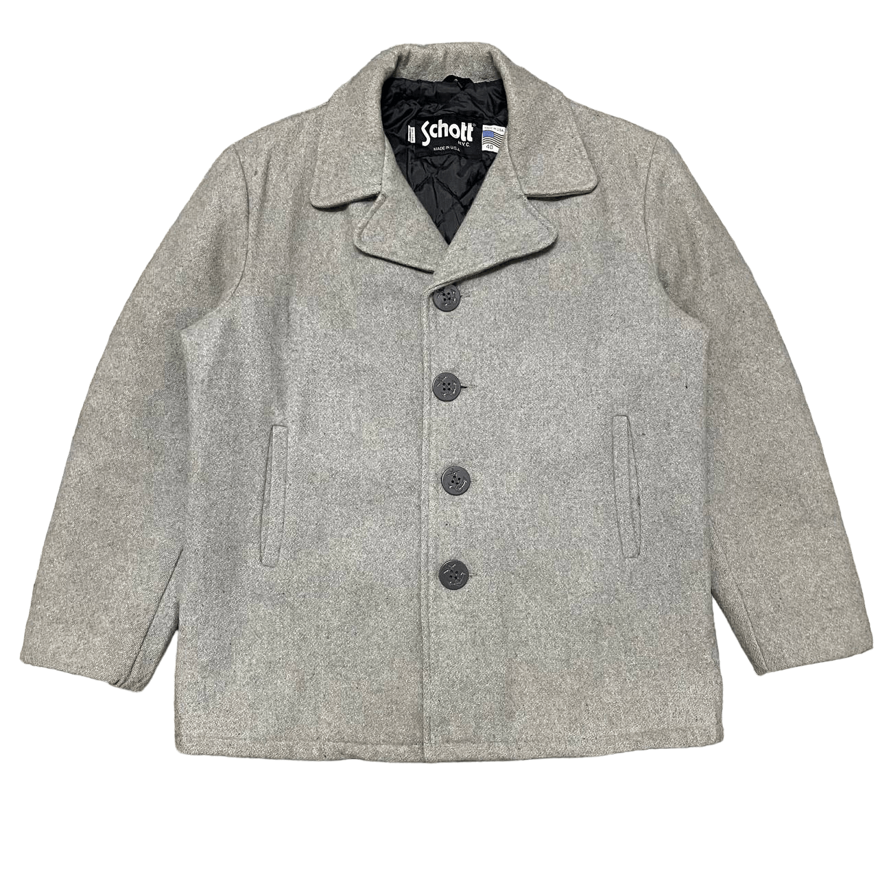 Schott Vintage Schott Wool Coat Made in USA Size US L / EU 52-54 / 3 - 1 Thumbnail