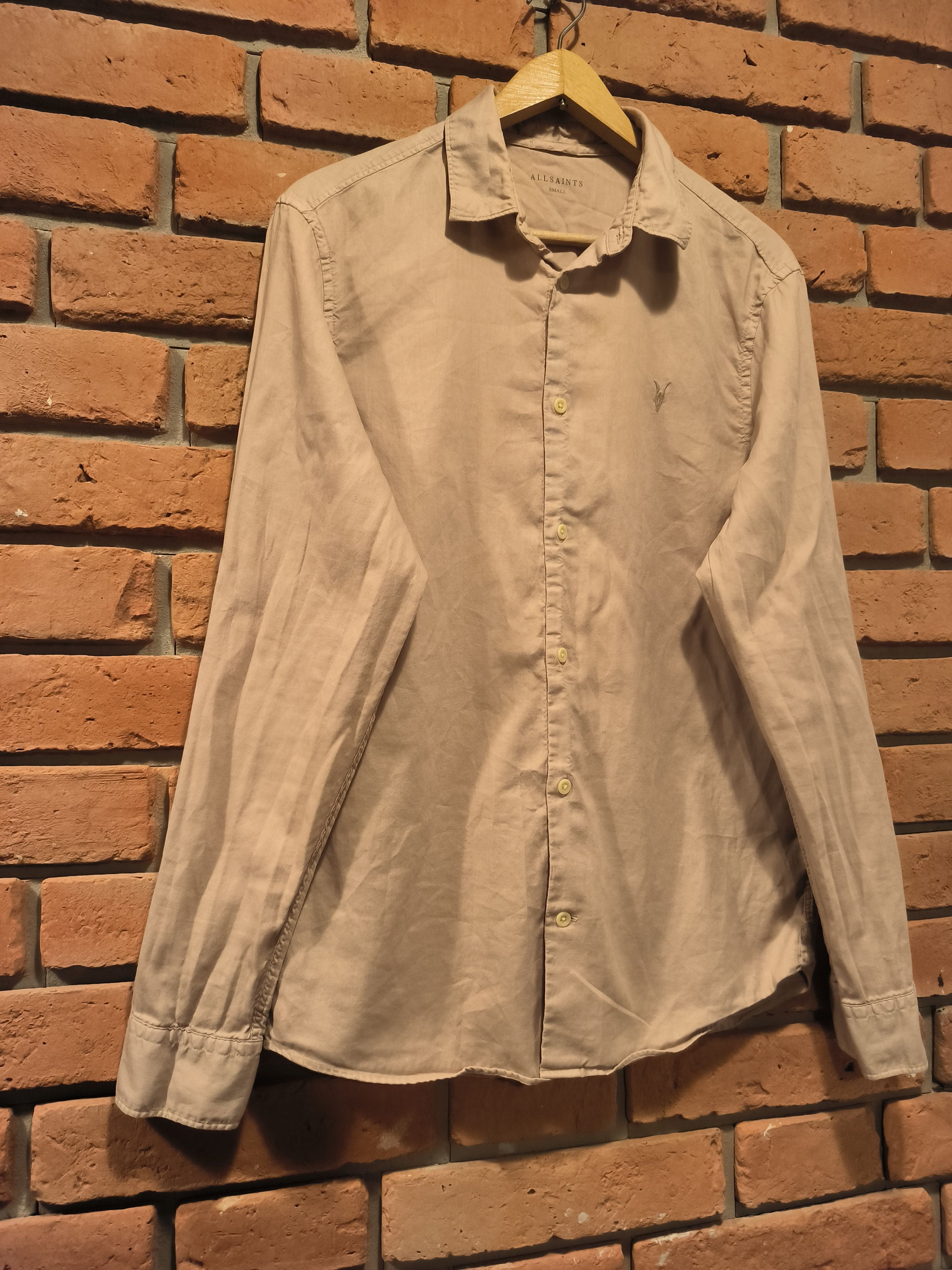 Allsaints Allsaints Shirt Long Sleeve Button-Up Logo Pink Size US S / EU 44-46 / 1 - 3 Thumbnail