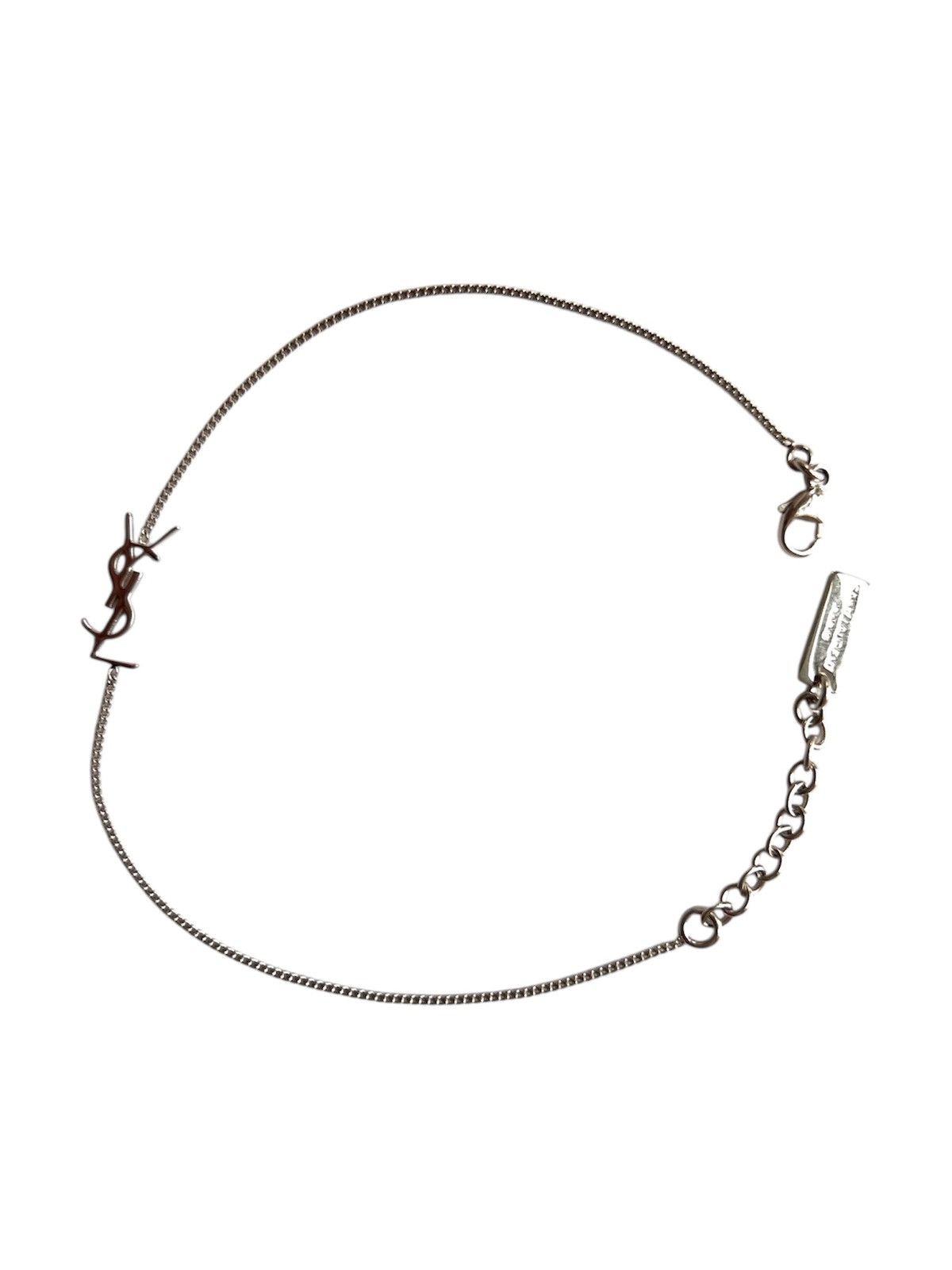 Yves Saint Laurent Saint Laurent Cassandre Charm Bracelet – Palladium YSL logo Size ONE SIZE - 9 Thumbnail