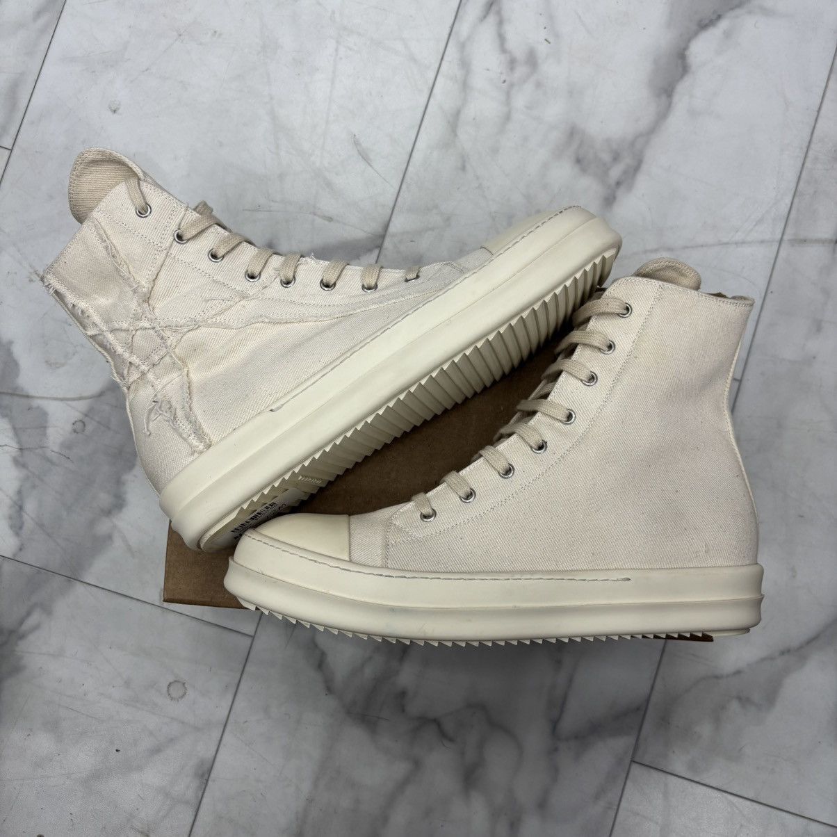 Rick Owens Rick Owens DRKSHDW Hi Top Size US 12 / EU 45 - 3 Thumbnail